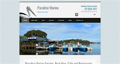 Desktop Screenshot of paradisemarina.com.au