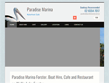 Tablet Screenshot of paradisemarina.com.au